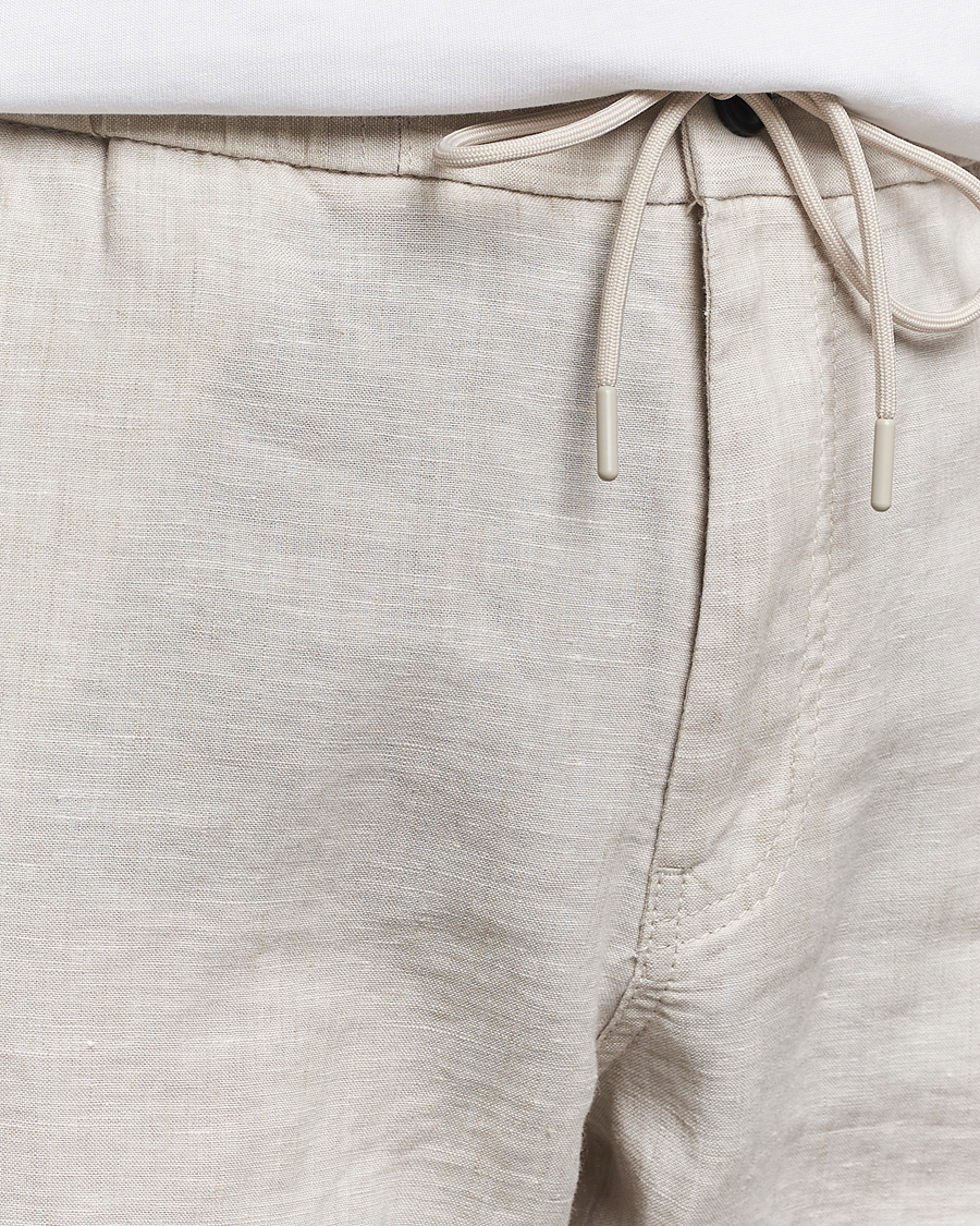 Homme | Pantalons | BOSS ORANGE | Sanderson Linen Pants Light Beige