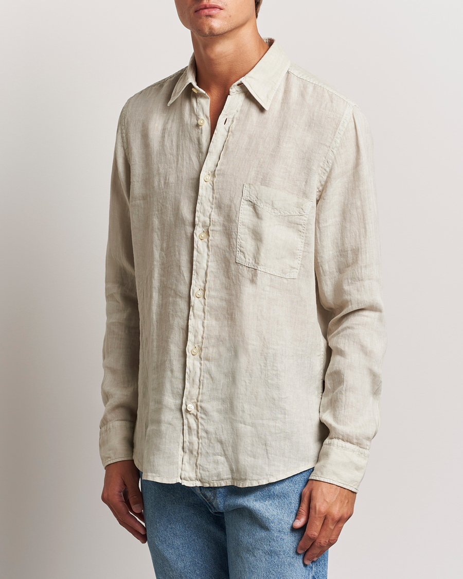 Homme | Chemises | BOSS ORANGE | Relegant Linen Shirt Light Beige