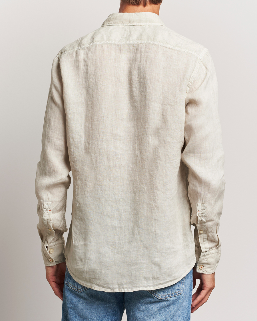 Homme | Chemises | BOSS ORANGE | Relegant Linen Shirt Light Beige