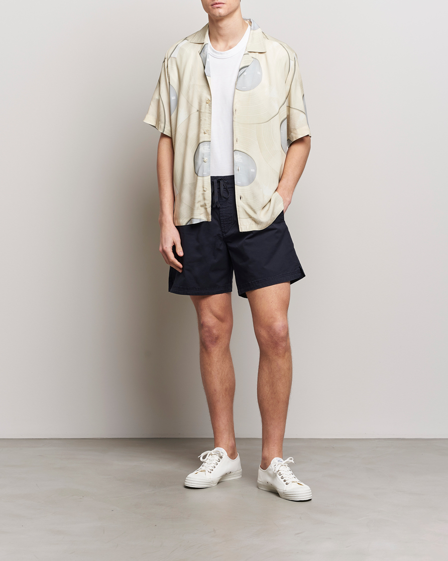 Homme | Chemises | BOSS ORANGE | Rayer Short Sleeve Printed Shirt Light Beige