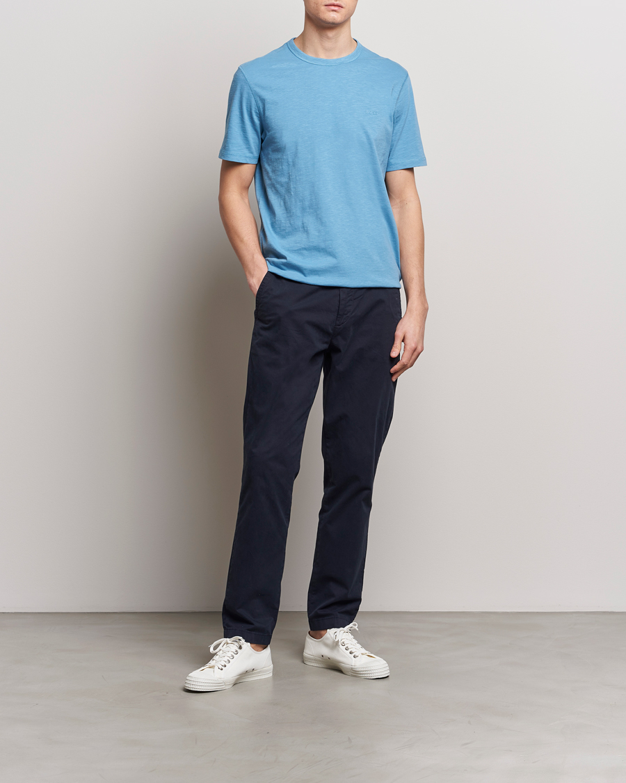 Heren | T-shirts | BOSS ORANGE | Tegood Crew Neck T-Shirt Open Blue