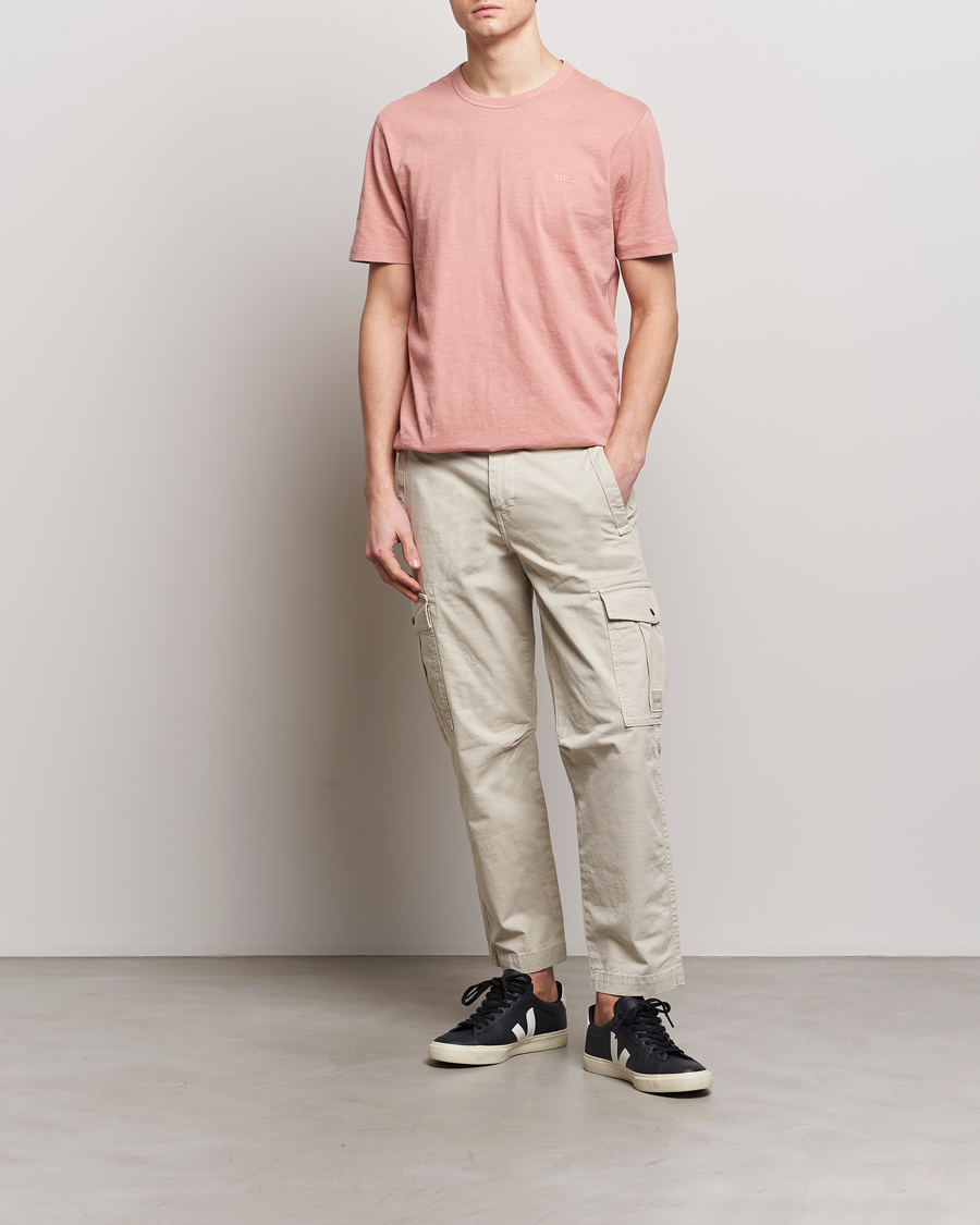 Homme | T-shirts | BOSS ORANGE | Tegood Crew Neck T-Shirt Open Pink