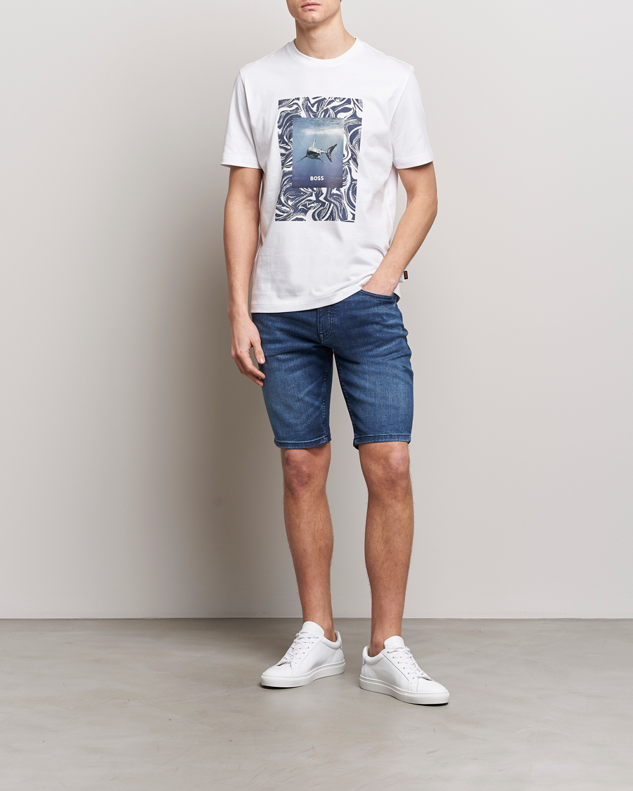 Heren | T-shirts | BOSS ORANGE | Tucan Printed Crew Neck T-Shirt Natural