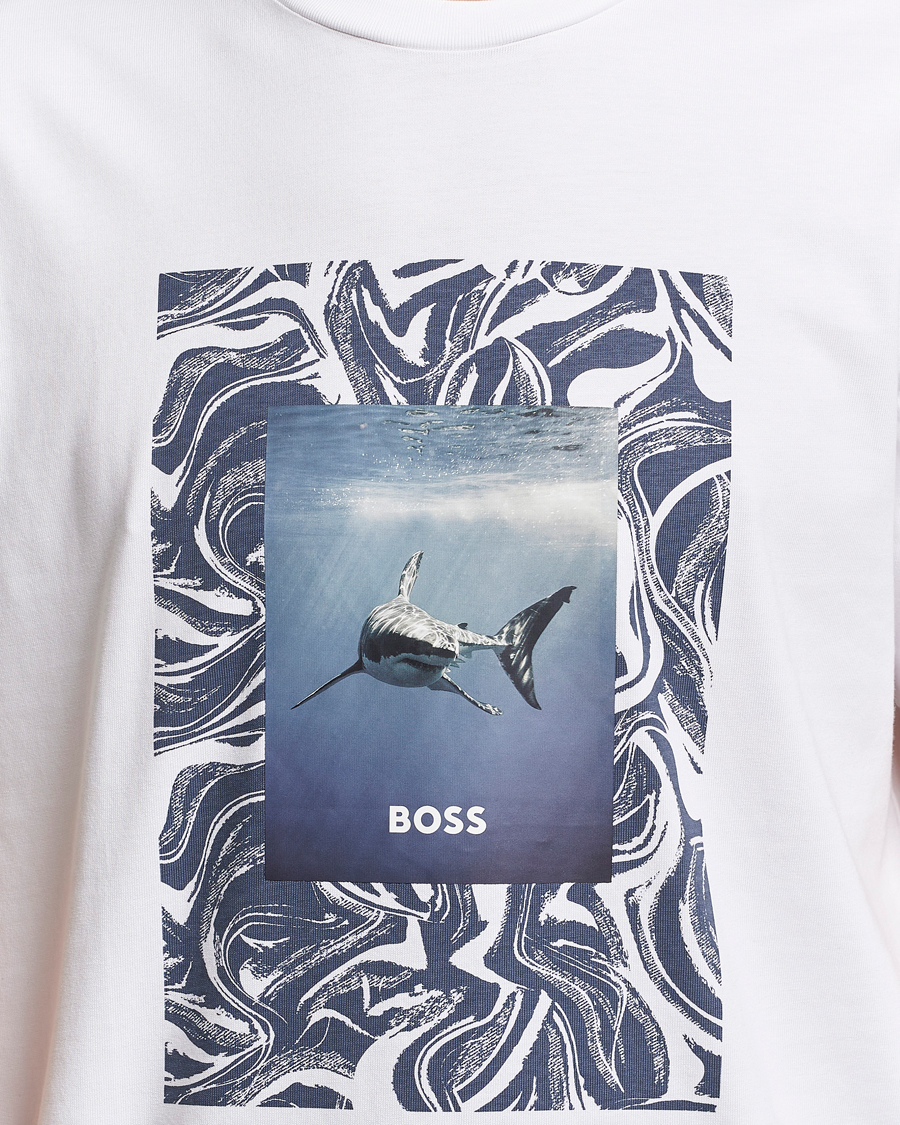 Heren | T-shirts | BOSS ORANGE | Tucan Printed Crew Neck T-Shirt Natural