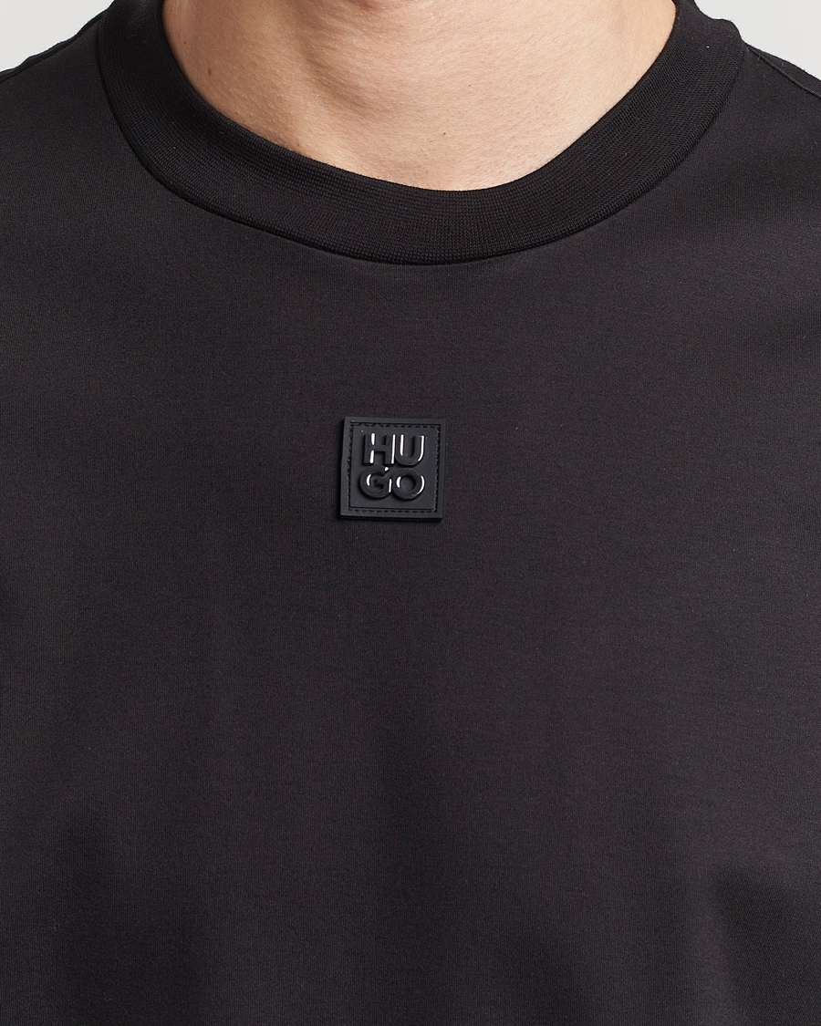 Homme | T-shirts | HUGO | Dalile Logo Crew Neck T-Shirt Black