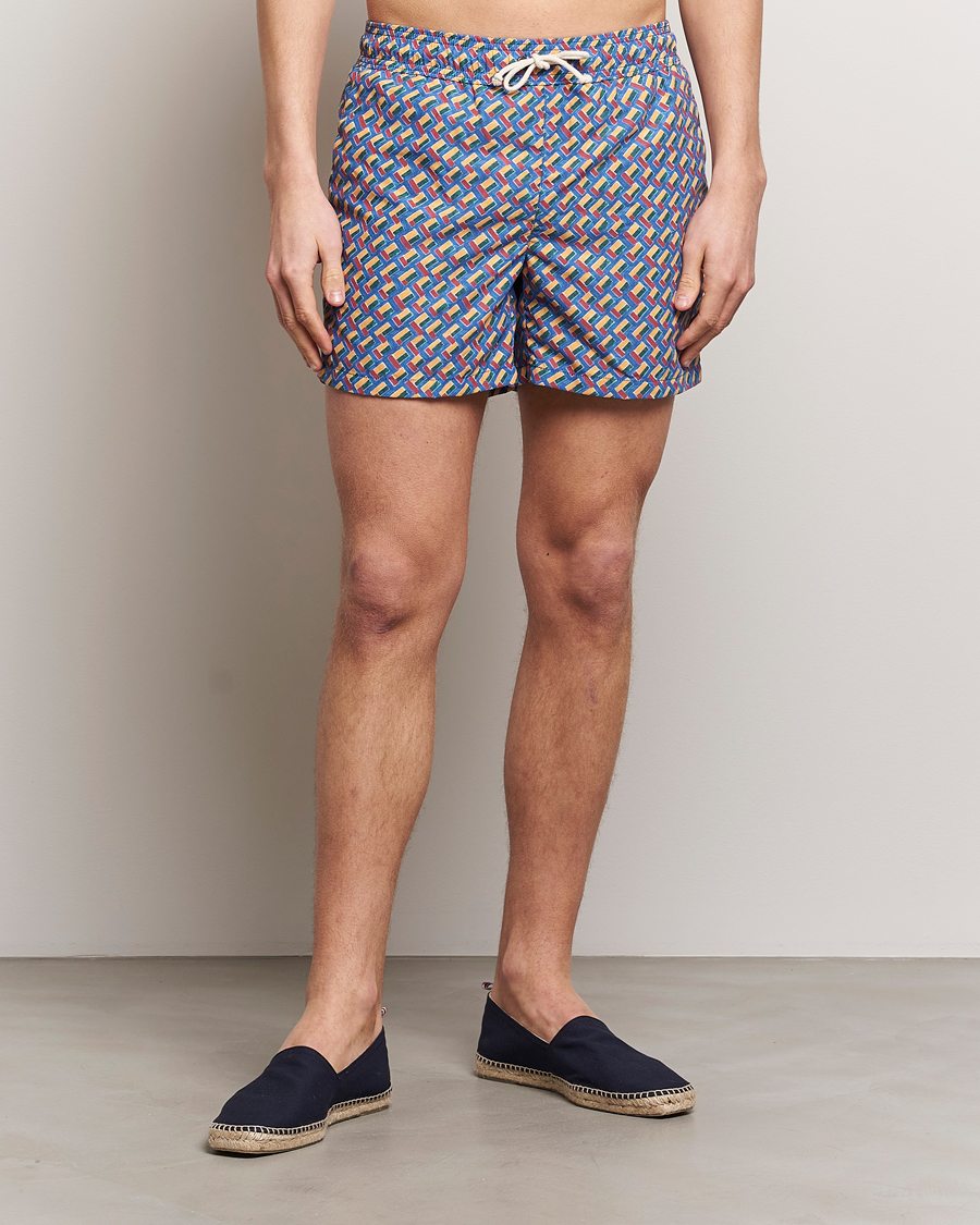 Homme | Maillots De Bain | Ripa Ripa | Meandro Printed Swimshorts Blue