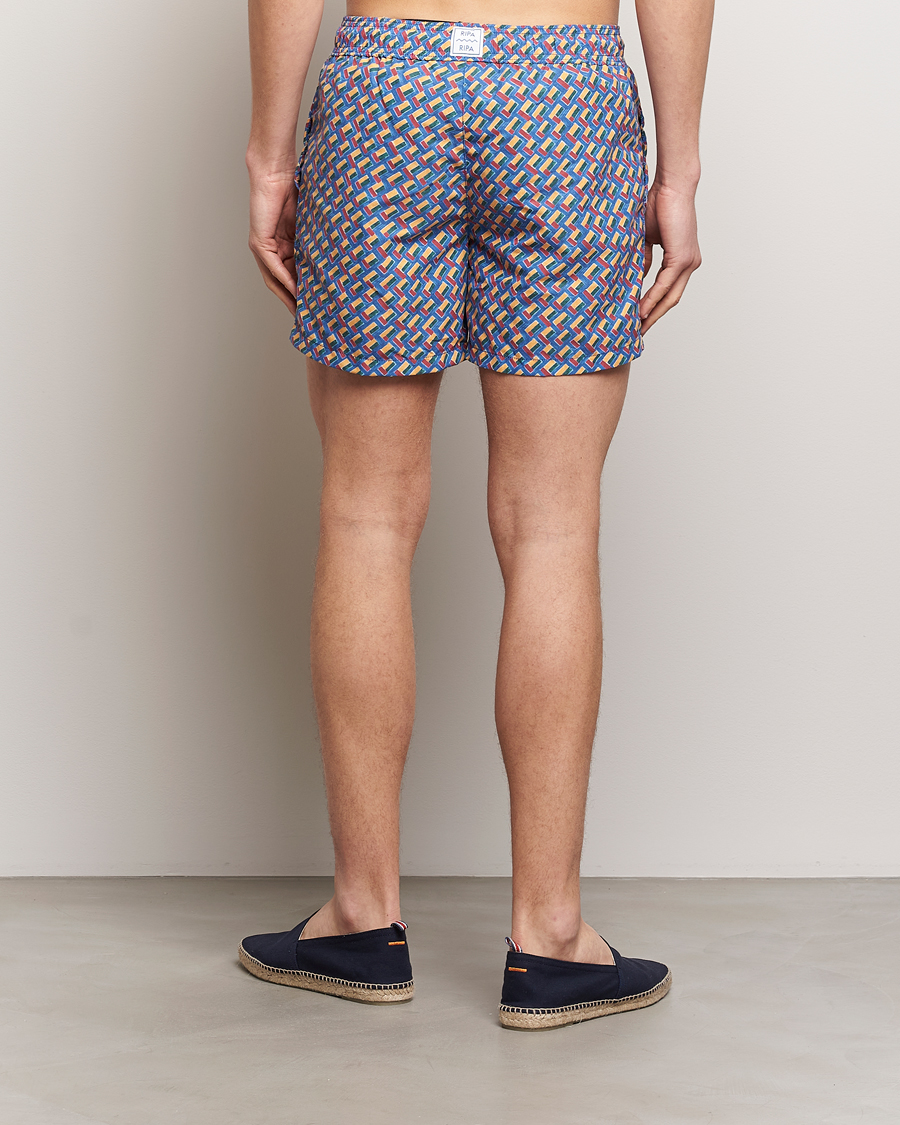 Homme | Maillots De Bain | Ripa Ripa | Meandro Printed Swimshorts Blue