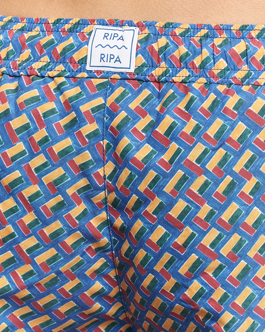Homme | Maillots De Bain | Ripa Ripa | Meandro Printed Swimshorts Blue