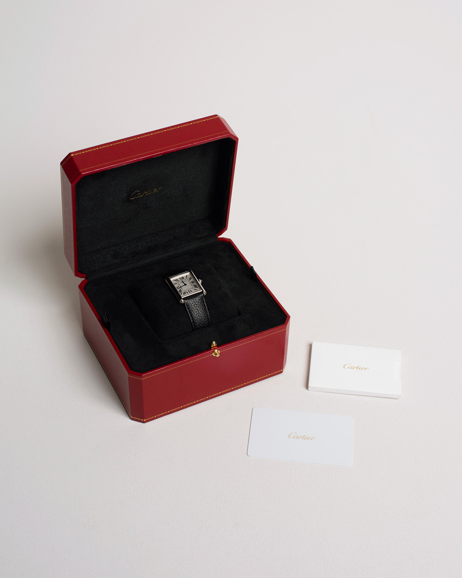 Heren | Cartier Pre-Owned Tank Muste de Cartier WSTA0041 Silver | Cartier Pre-Owned | Tank Muste de Cartier WSTA0041 Silver