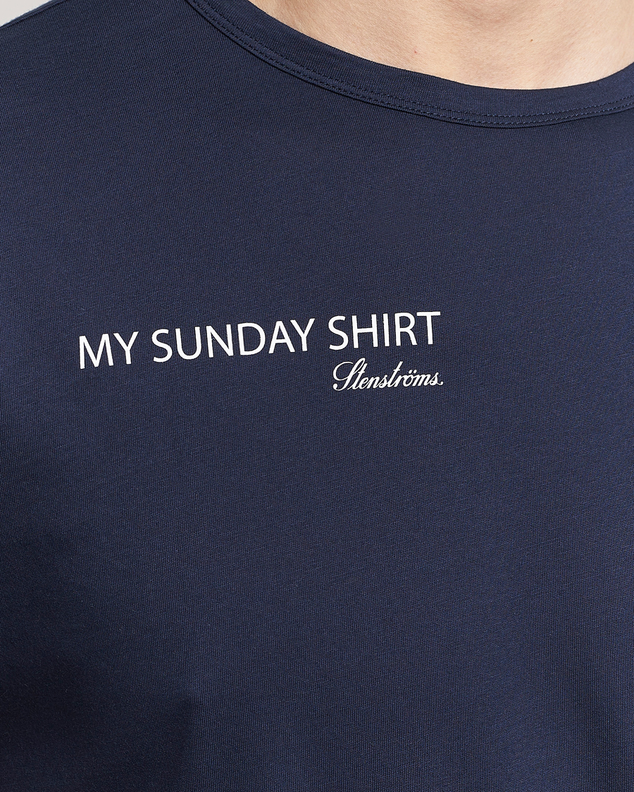 Homme | T-shirts | Stenströms | Sunday T-shirt Navy