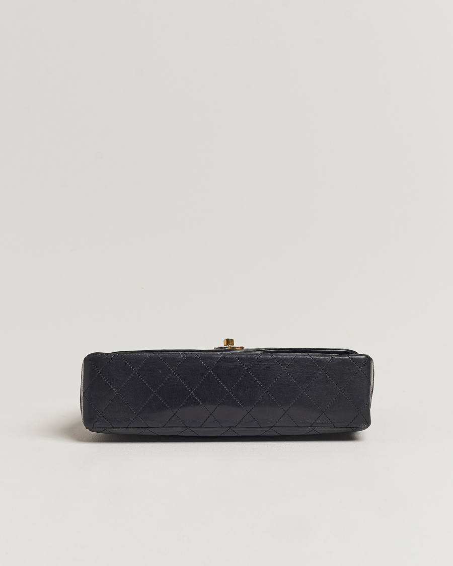 Homme | Chanel Pre-Owned Matelasse Double Flap Bag Black | Chanel Pre-Owned | Matelasse Double Flap Bag Black
