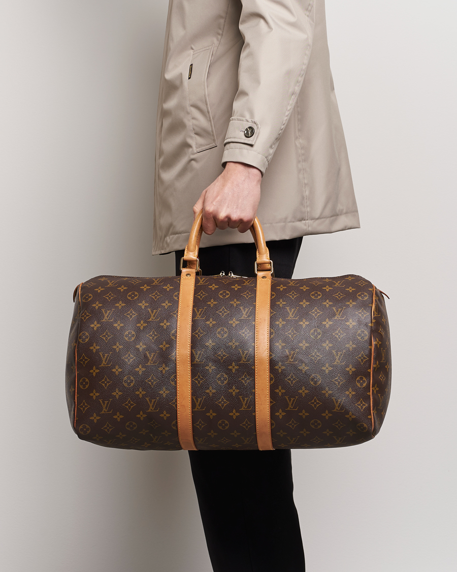 Heren | Louis Vuitton Pre-Owned Keepall 50 Bag Monogram | Louis Vuitton Pre-Owned | Keepall 50 Bag Monogram