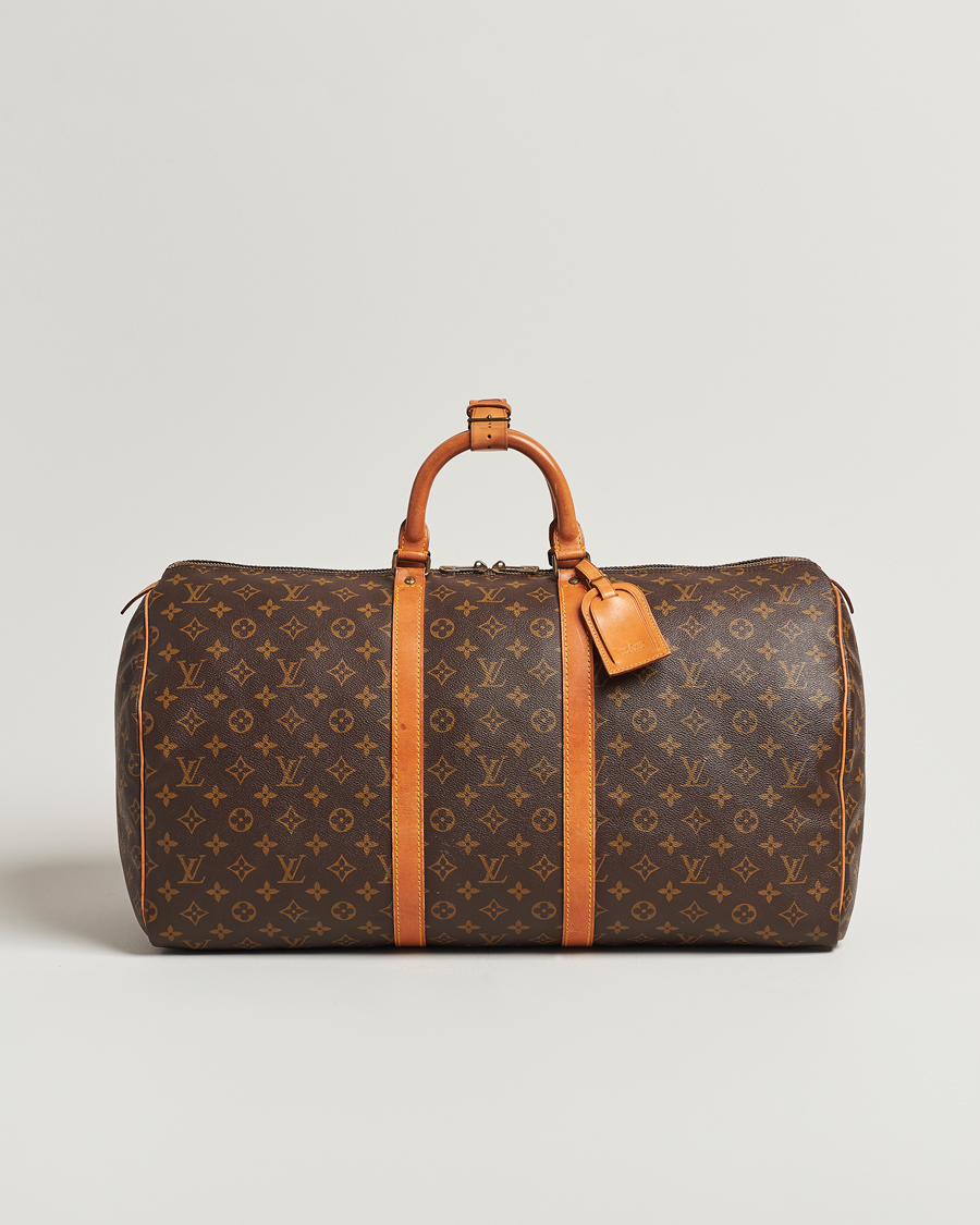 Homme | Louis Vuitton Pre-Owned Keepall 55 Bag Monogram | Louis Vuitton Pre-Owned | Keepall 55 Bag Monogram