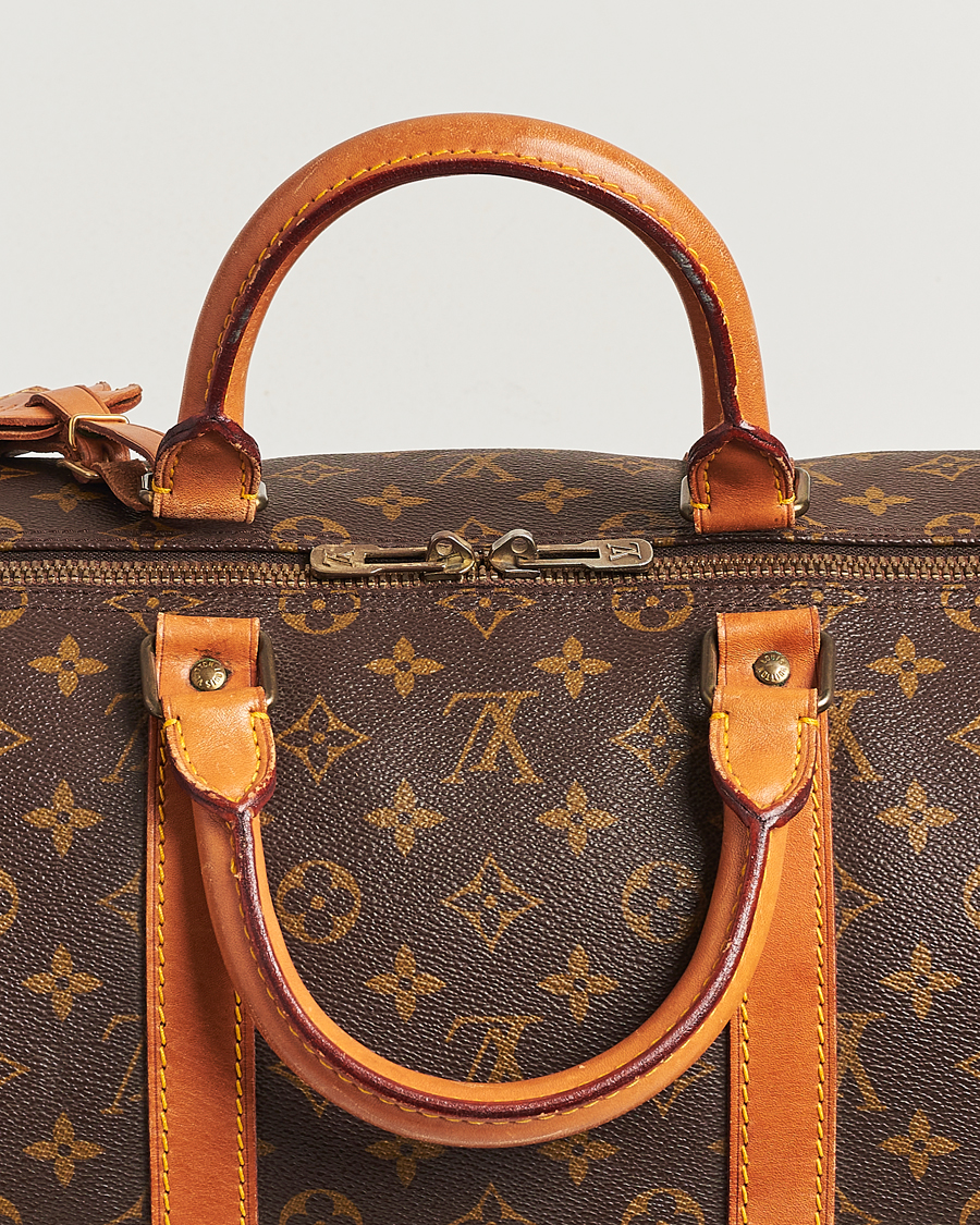 Homme | Louis Vuitton Pre-Owned Keepall 55 Bag Monogram | Louis Vuitton Pre-Owned | Keepall 55 Bag Monogram