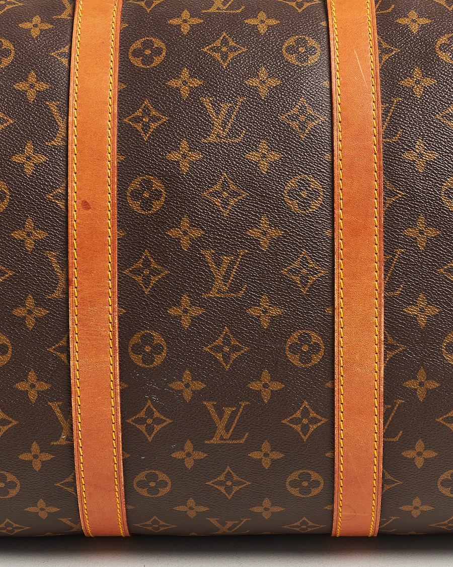 Homme | Louis Vuitton Pre-Owned Keepall 55 Bag Monogram | Louis Vuitton Pre-Owned | Keepall 55 Bag Monogram