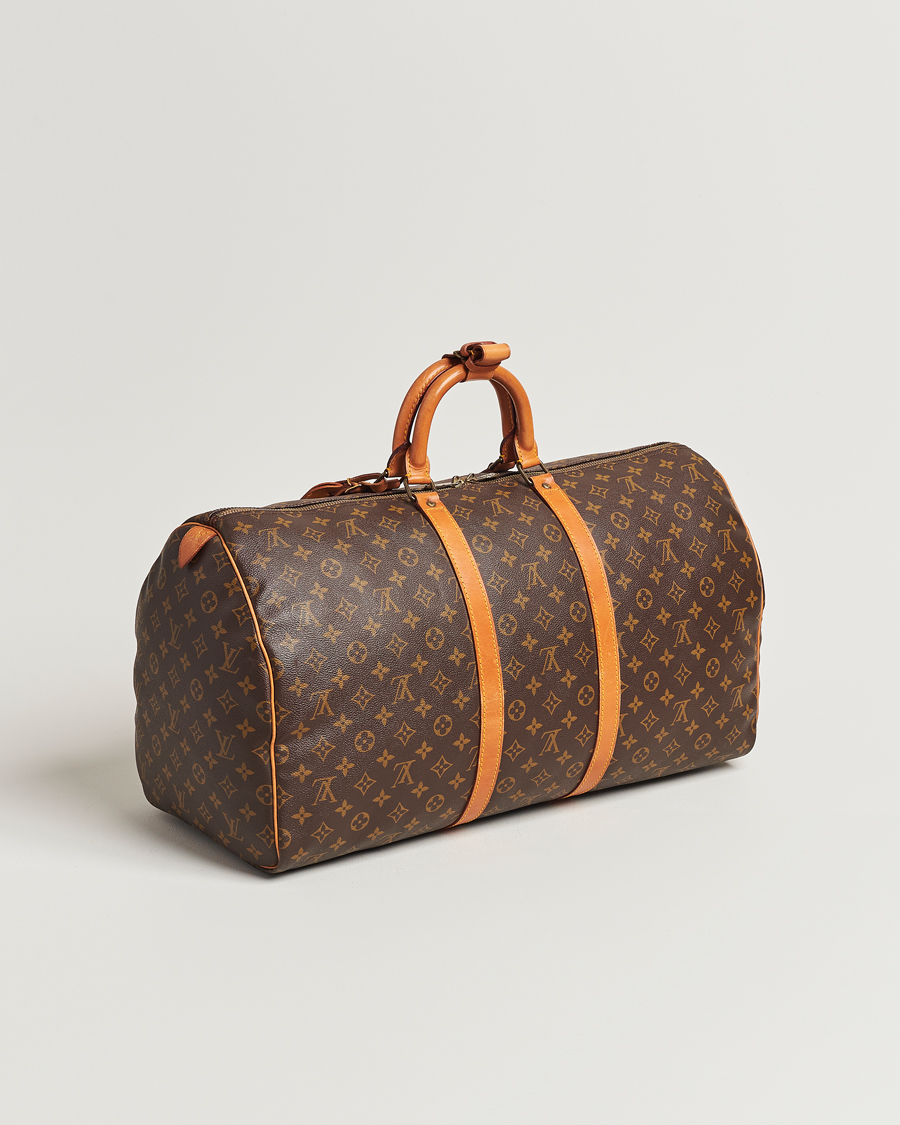 Homme | Louis Vuitton Pre-Owned Keepall 55 Bag Monogram | Louis Vuitton Pre-Owned | Keepall 55 Bag Monogram