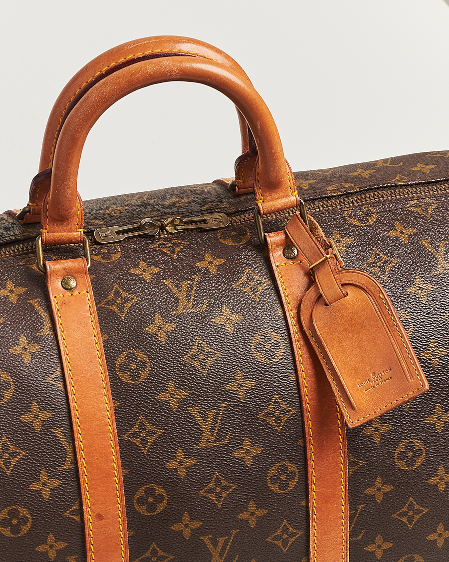 Homme | Louis Vuitton Pre-Owned Keepall 55 Bag Monogram | Louis Vuitton Pre-Owned | Keepall 55 Bag Monogram