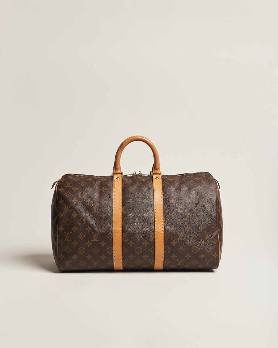 Homme | Louis Vuitton Pre-Owned Keepall 45 Bag Monogram | Louis Vuitton Pre-Owned | Keepall 45 Bag Monogram