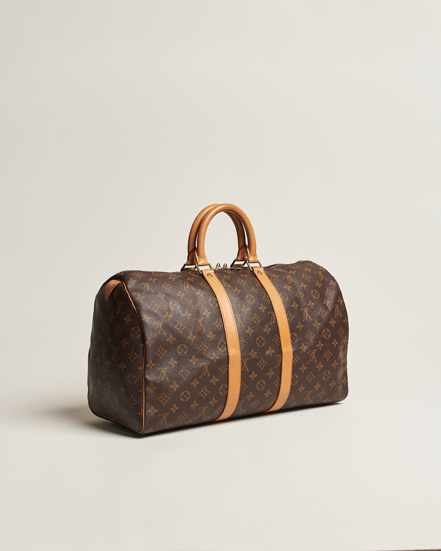 Homme | Louis Vuitton Pre-Owned Keepall 45 Bag Monogram | Louis Vuitton Pre-Owned | Keepall 45 Bag Monogram