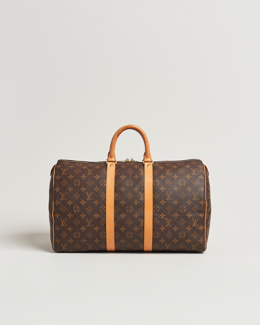 Heren | Louis Vuitton Pre-Owned Keepall 45 Bag Monogram | Louis Vuitton Pre-Owned | Keepall 45 Bag Monogram