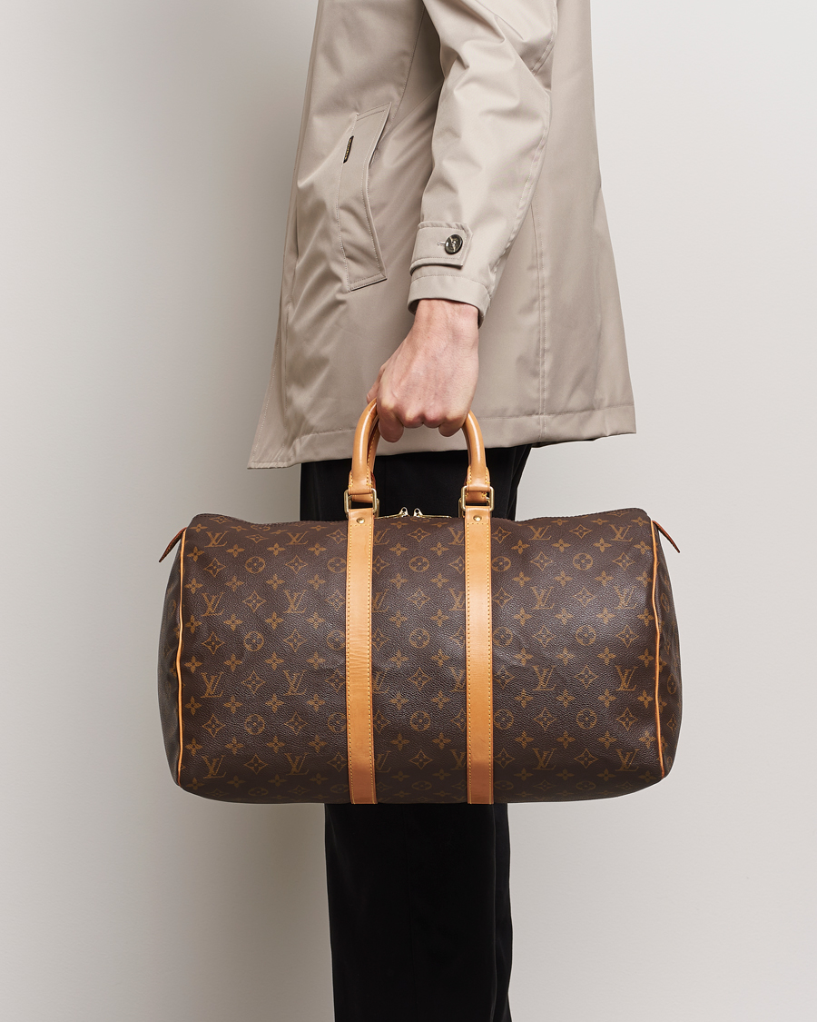 Heren | Louis Vuitton Pre-Owned Keepall 45 Bag Monogram | Louis Vuitton Pre-Owned | Keepall 45 Bag Monogram
