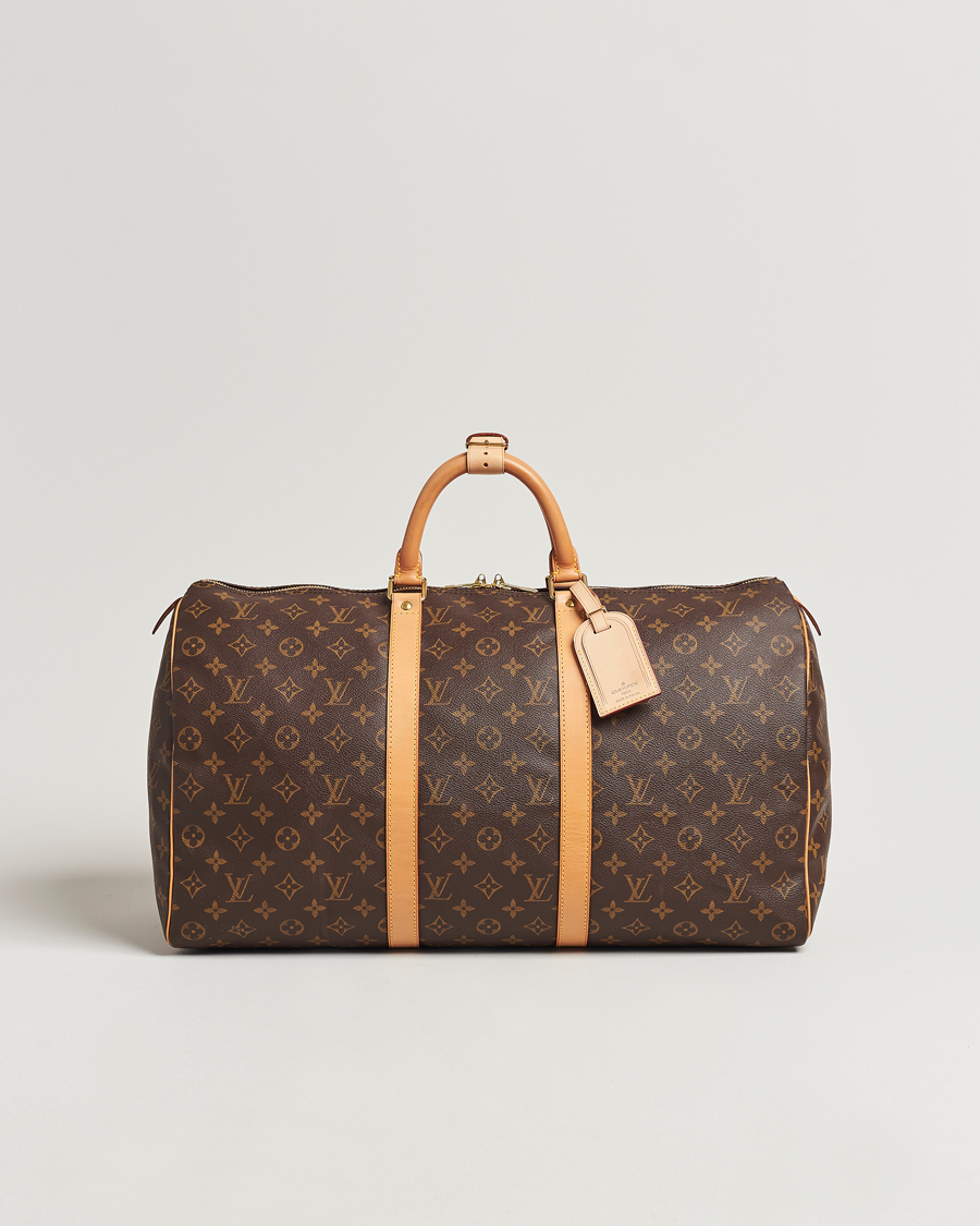 Homme | Louis Vuitton Pre-Owned Keepall 50 Bag Monogram | Louis Vuitton Pre-Owned | Keepall 50 Bag Monogram