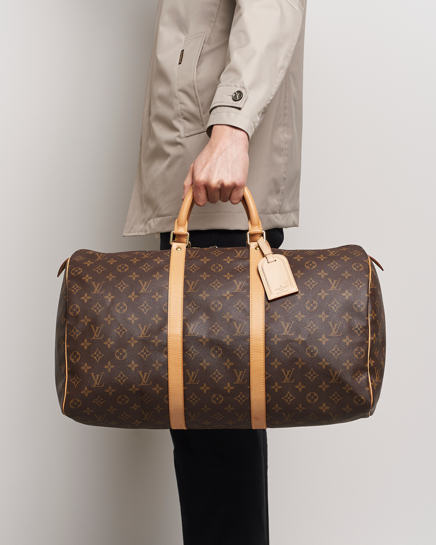 Homme | Louis Vuitton Pre-Owned Keepall 50 Bag Monogram | Louis Vuitton Pre-Owned | Keepall 50 Bag Monogram