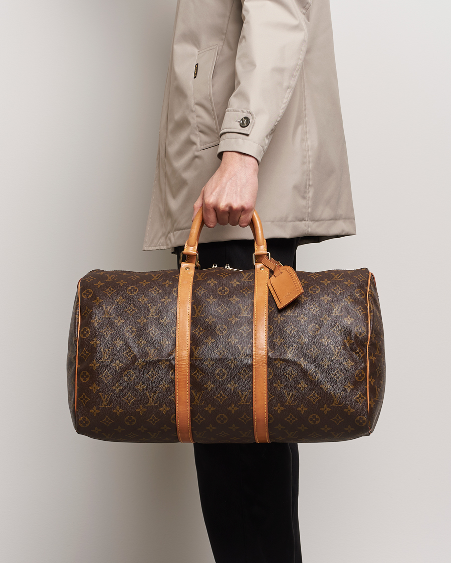 Heren | Louis Vuitton Pre-Owned Keepall 50 Bag Monogram | Louis Vuitton Pre-Owned | Keepall 50 Bag Monogram