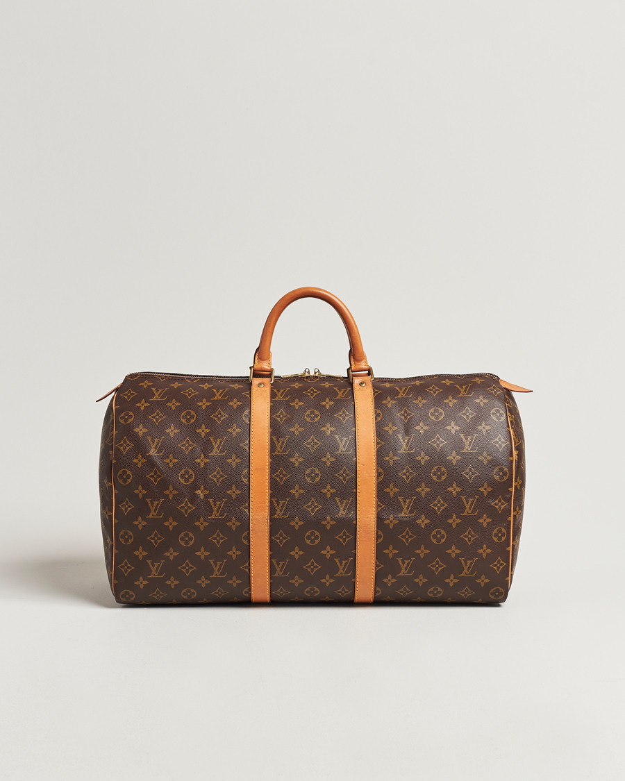 Homme | Louis Vuitton Pre-Owned Keepall 50 Bag Monogram | Louis Vuitton Pre-Owned | Keepall 50 Bag Monogram