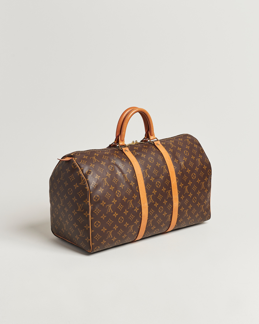 Homme | Louis Vuitton Pre-Owned Keepall 50 Bag Monogram | Louis Vuitton Pre-Owned | Keepall 50 Bag Monogram