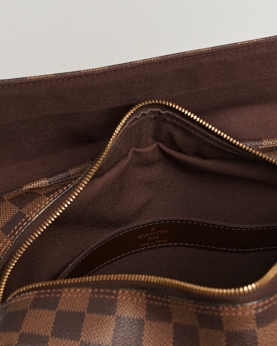 Homme | Louis Vuitton Pre-Owned Naviglio Messenger Bag Damier Ebene | Louis Vuitton Pre-Owned | Naviglio Messenger Bag Damier Ebene