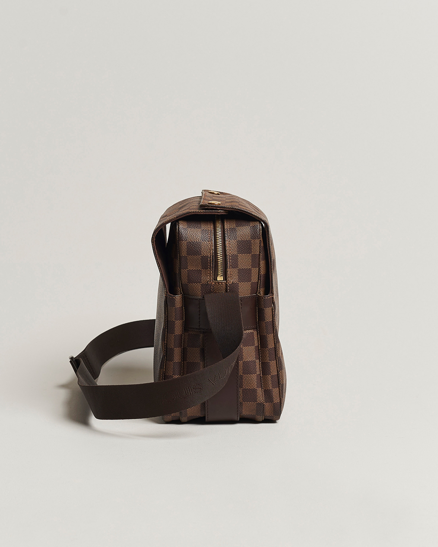 Homme | Louis Vuitton Pre-Owned Naviglio Messenger Bag Damier Ebene | Louis Vuitton Pre-Owned | Naviglio Messenger Bag Damier Ebene