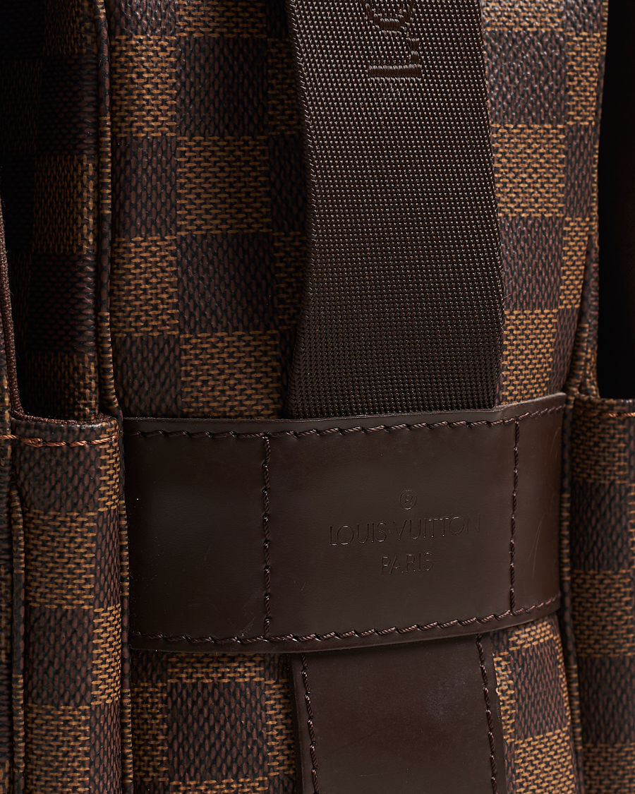 Homme | Louis Vuitton Pre-Owned Naviglio Messenger Bag Damier Ebene | Louis Vuitton Pre-Owned | Naviglio Messenger Bag Damier Ebene