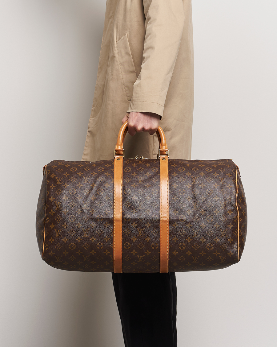 Heren | Louis Vuitton Pre-Owned Keepall 55 Bag Monogram | Louis Vuitton Pre-Owned | Keepall 55 Bag Monogram