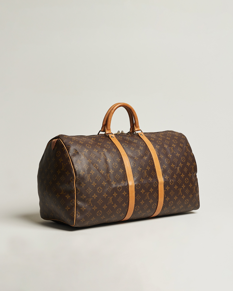 Heren | Louis Vuitton Pre-Owned Keepall 55 Bag Monogram | Louis Vuitton Pre-Owned | Keepall 55 Bag Monogram
