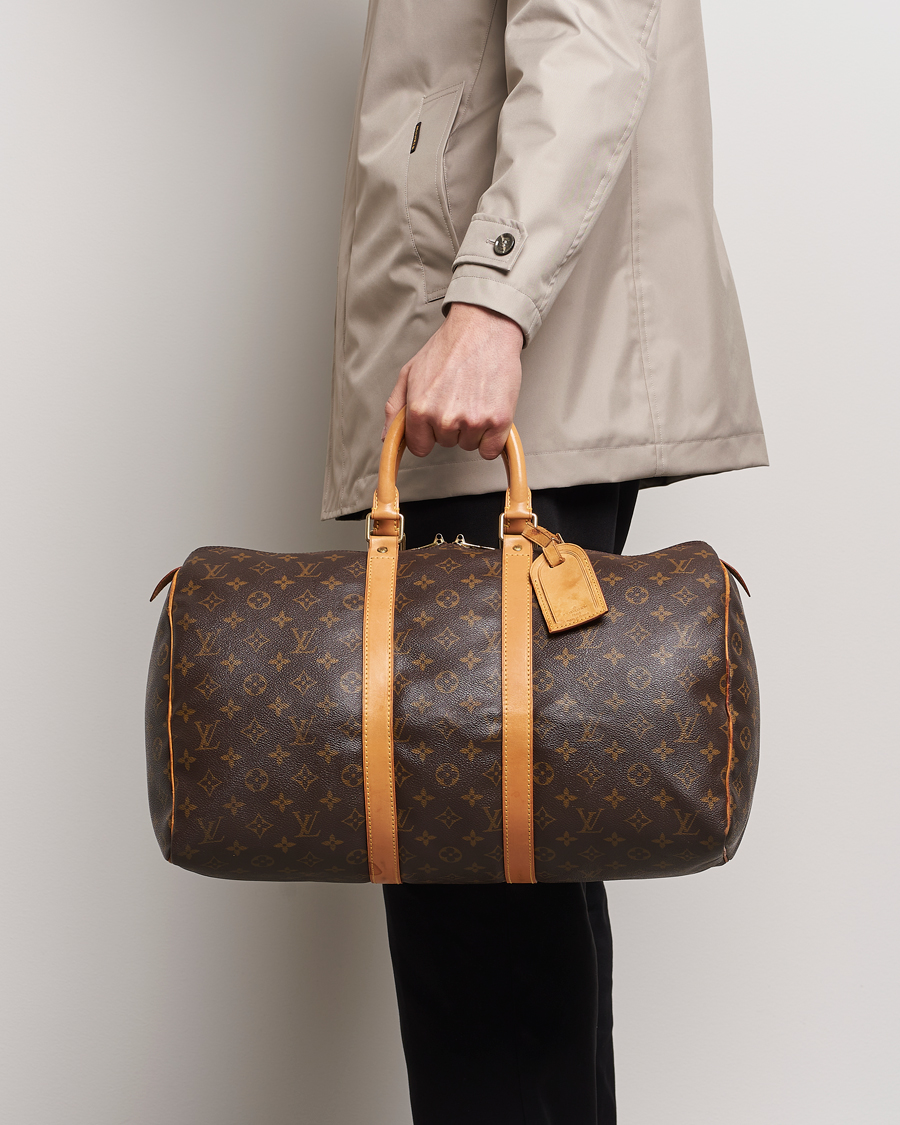 Heren | Louis Vuitton Pre-Owned Keepall 45 Bag Monogram | Louis Vuitton Pre-Owned | Keepall 45 Bag Monogram