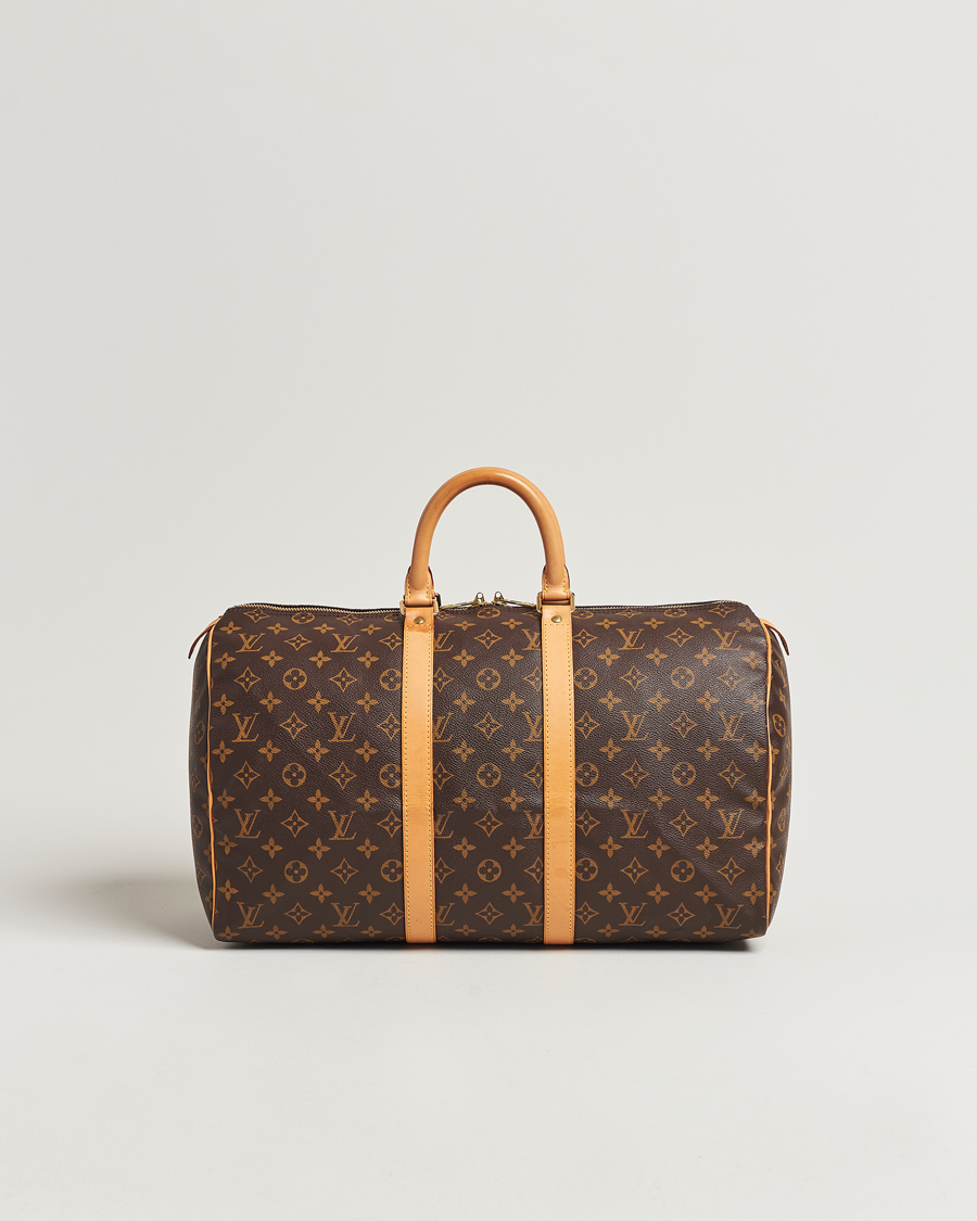 Homme | Louis Vuitton Pre-Owned Keepall 45 Bag Monogram | Louis Vuitton Pre-Owned | Keepall 45 Bag Monogram