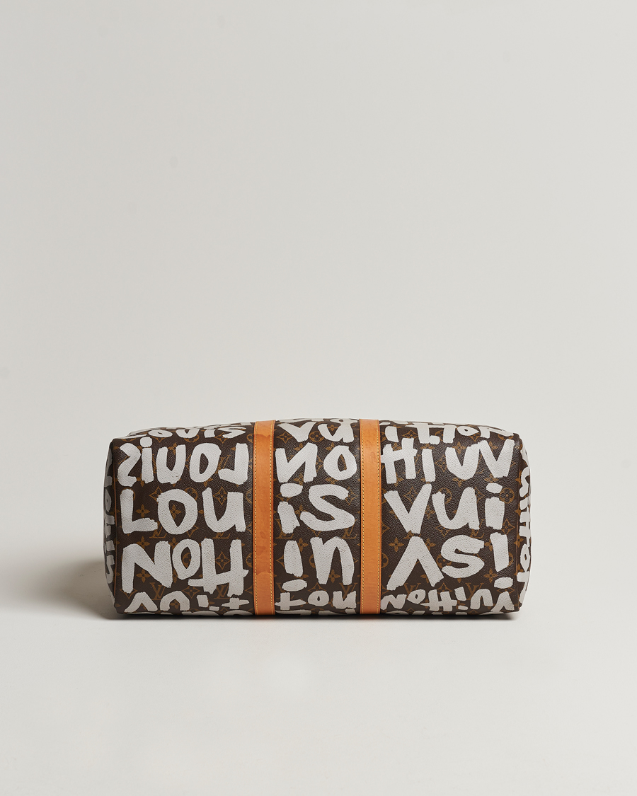 Homme | Louis Vuitton Pre-Owned Keepall 50 Bag Graffiti | Louis Vuitton Pre-Owned | Keepall 50 Bag Graffiti
