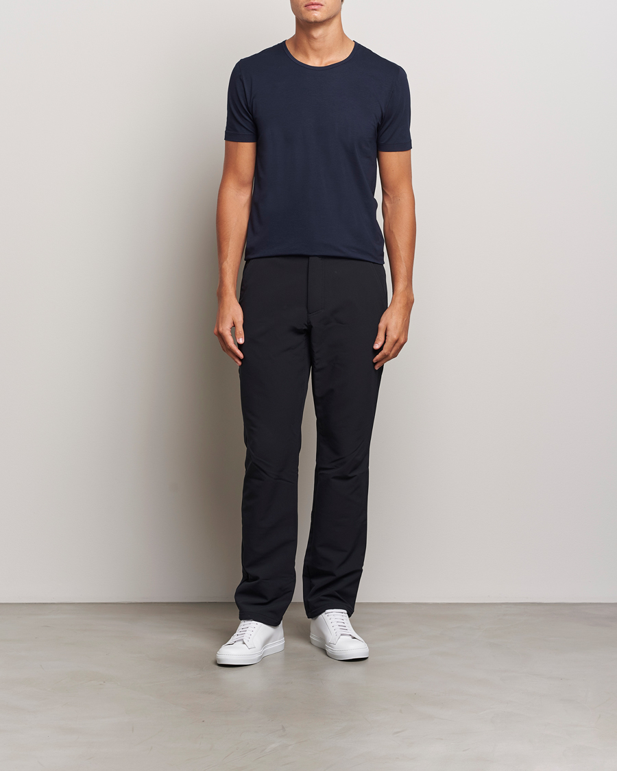 Heren | T-shirts | Zimmerli of Switzerland | Pure Comfort Crew Neck T-shirt Navy