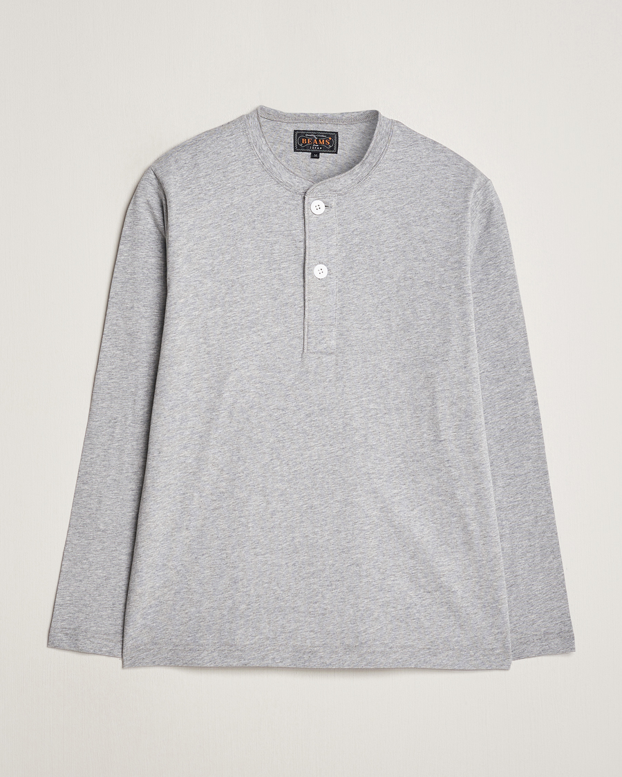 Homme | Pulls Et Tricots | BEAMS PLUS | Cotton Henley Grey