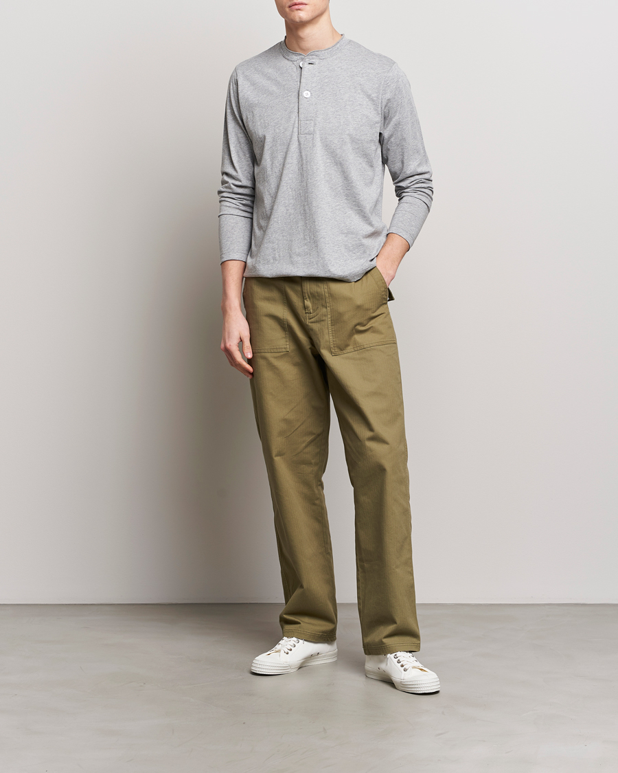 Homme | Pulls Et Tricots | BEAMS PLUS | Cotton Henley Grey