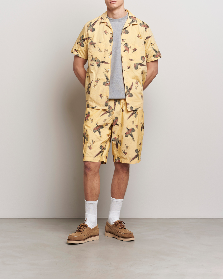 Homme | Shorts | BEAMS PLUS | Duck Jacquard Easy Shorts Yellow