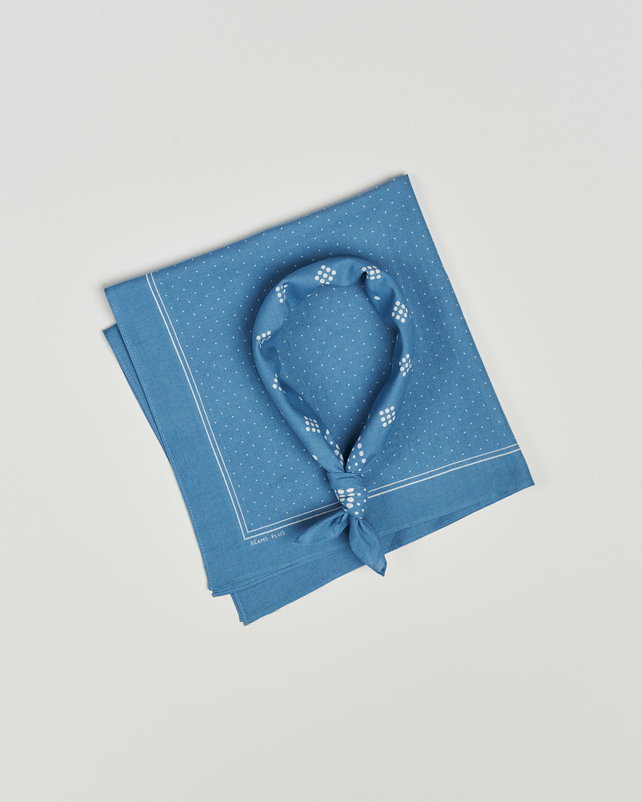 Heren | BEAMS PLUS 2-Pack Bandanas Sax Blue | BEAMS PLUS | 2-Pack Bandanas Sax Blue