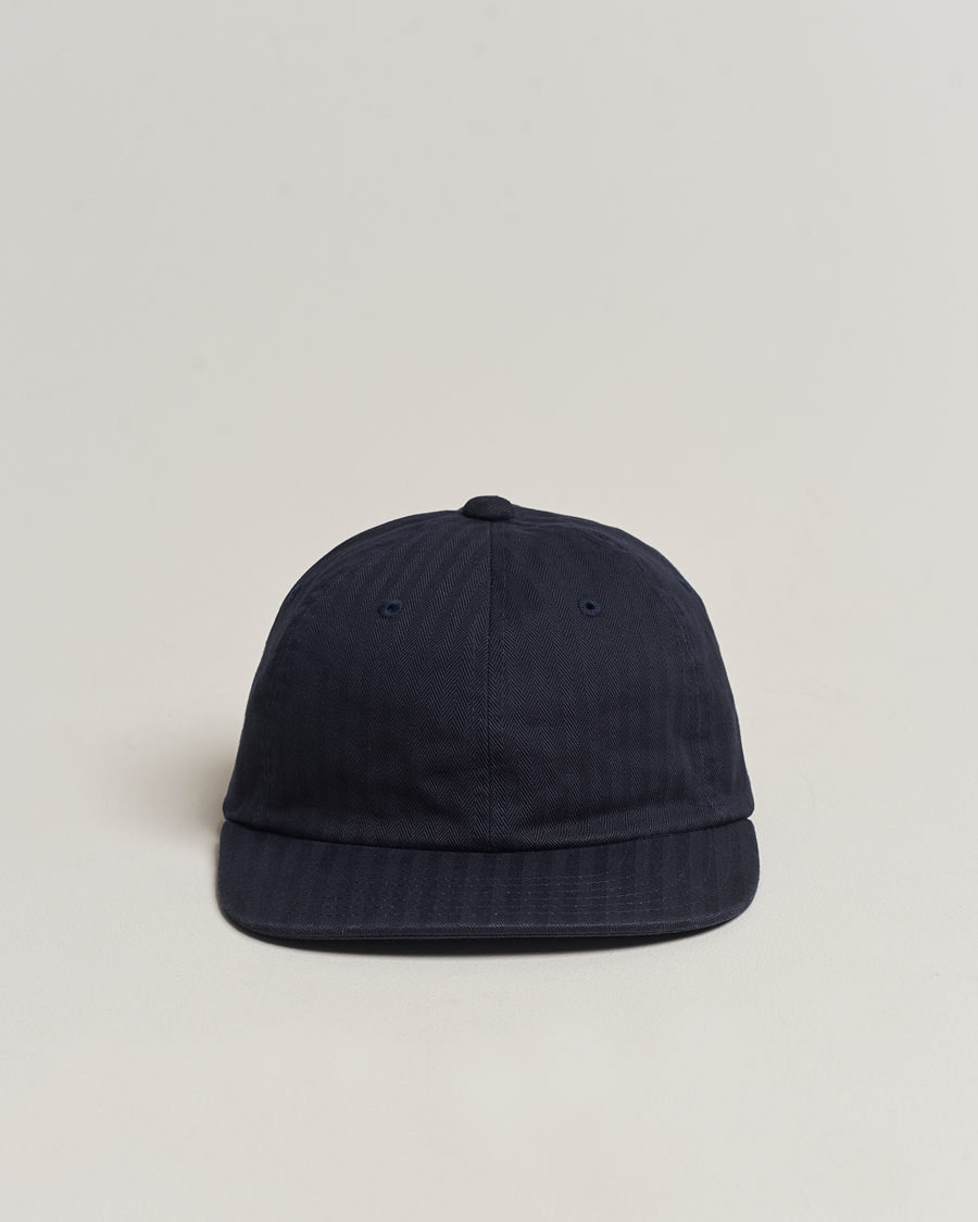 Homme | BEAMS PLUS 6 Panel Herringbone Cap Navy | BEAMS PLUS | 6 Panel Herringbone Cap Navy
