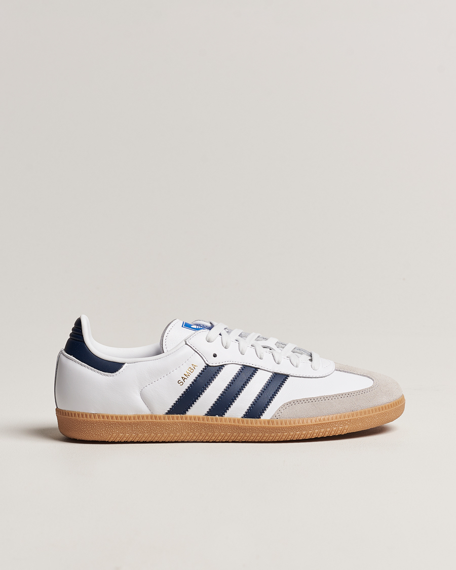 Homme | adidas Originals Samba OG Sneaker White/Navy | adidas Originals | Samba OG Sneaker White/Navy