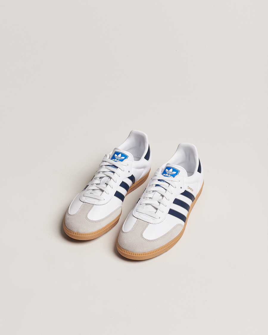Homme | adidas Originals Samba OG Sneaker White/Navy | adidas Originals | Samba OG Sneaker White/Navy