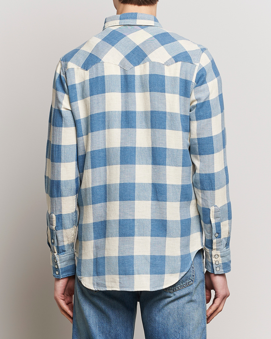 Homme | Chemises | RRL | Buffalo Western Shirt Indigo/Cream Check