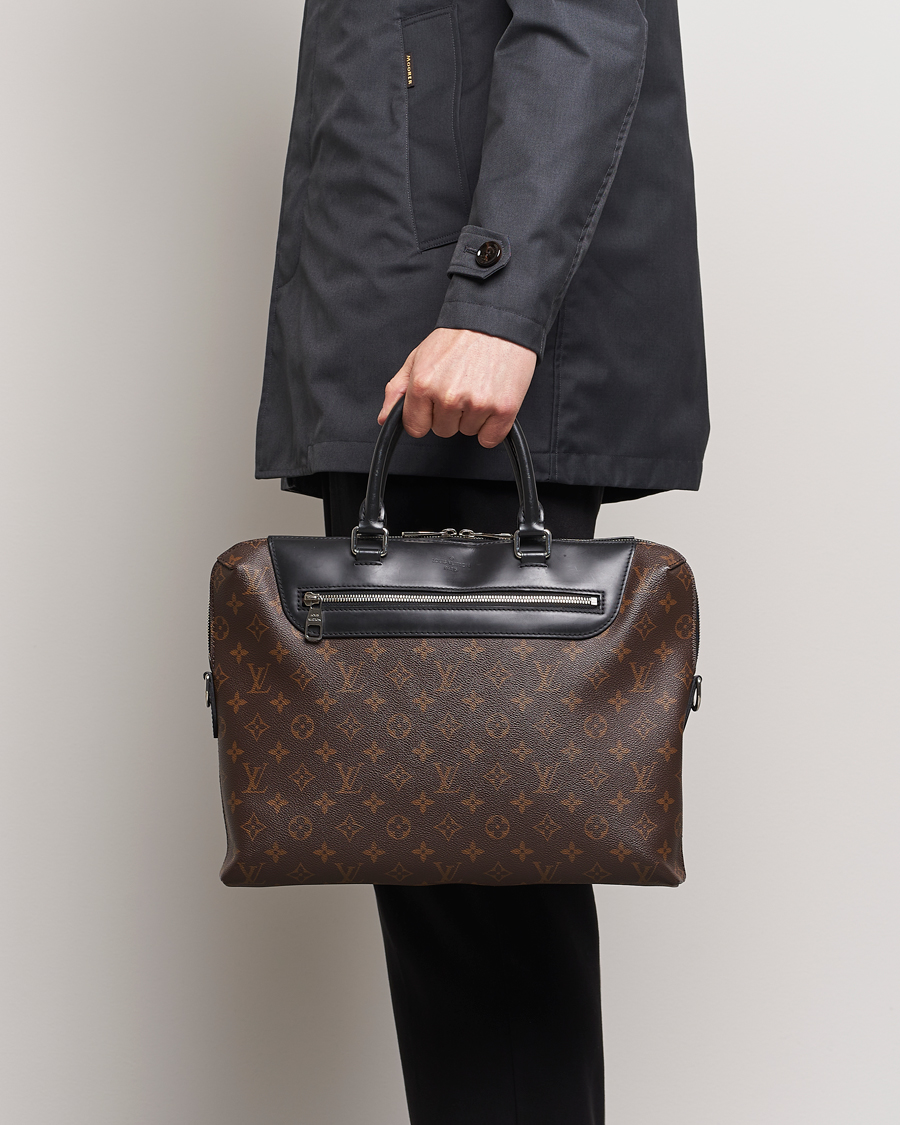 Homme | Louis Vuitton Pre-Owned Porte Documents Jour Document Bag Monogram | Louis Vuitton Pre-Owned | Porte Documents Jour Document Bag Monogram