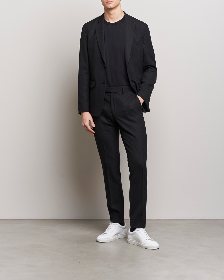 Heren | Blazers | J.Lindeberg | Hopper Active Hopsack Blazer Black