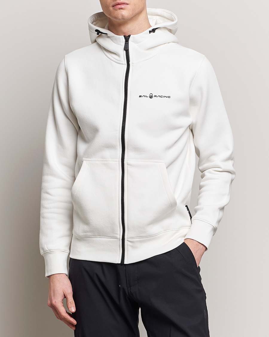 Heren | Truien | Sail Racing | Bowman Full Zip Hoodie Storm White
